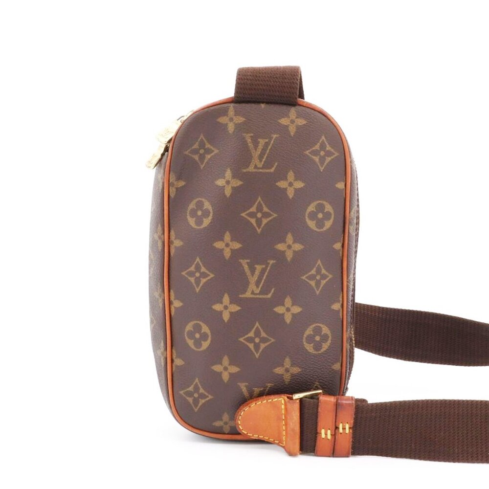 Authentic Louis Vuitton Monogram Gange Pochette Crossbody Bag Bum Shoulder Waist - Picture 6 of 16